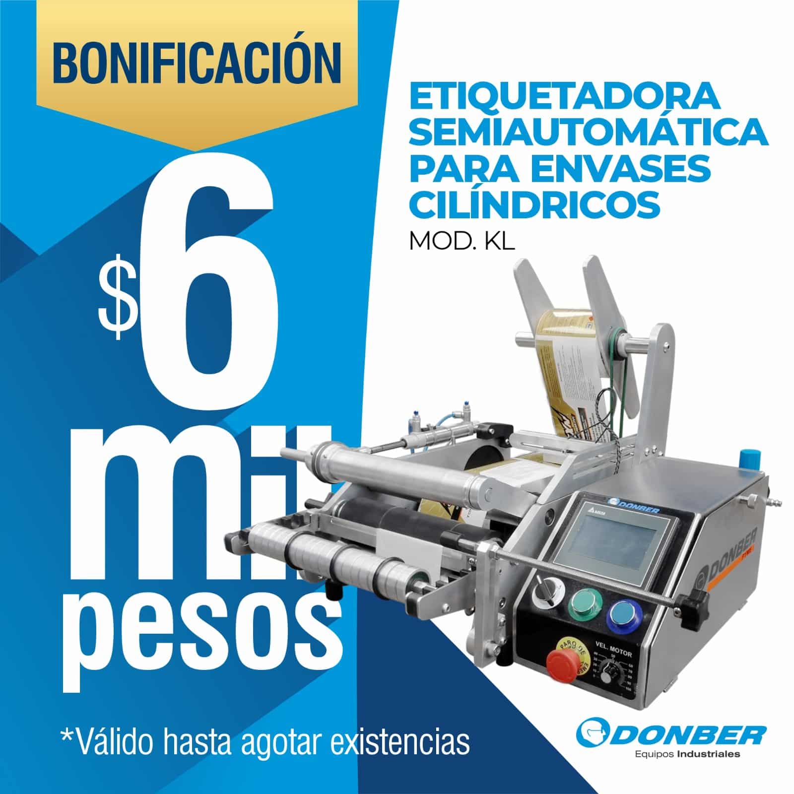 Etiquetadora semiautomática KL