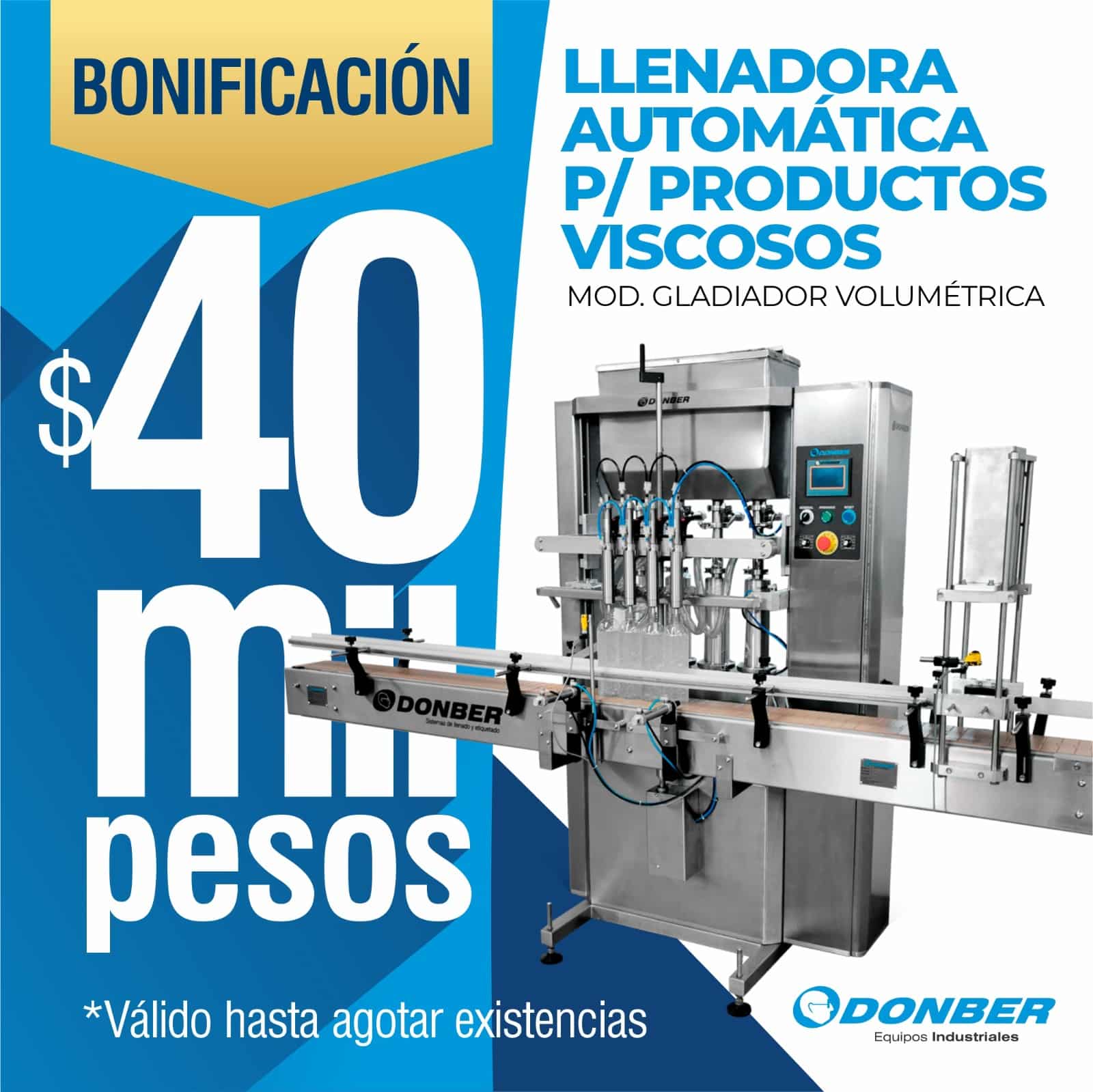 Llenadora Gladiador para viscosos