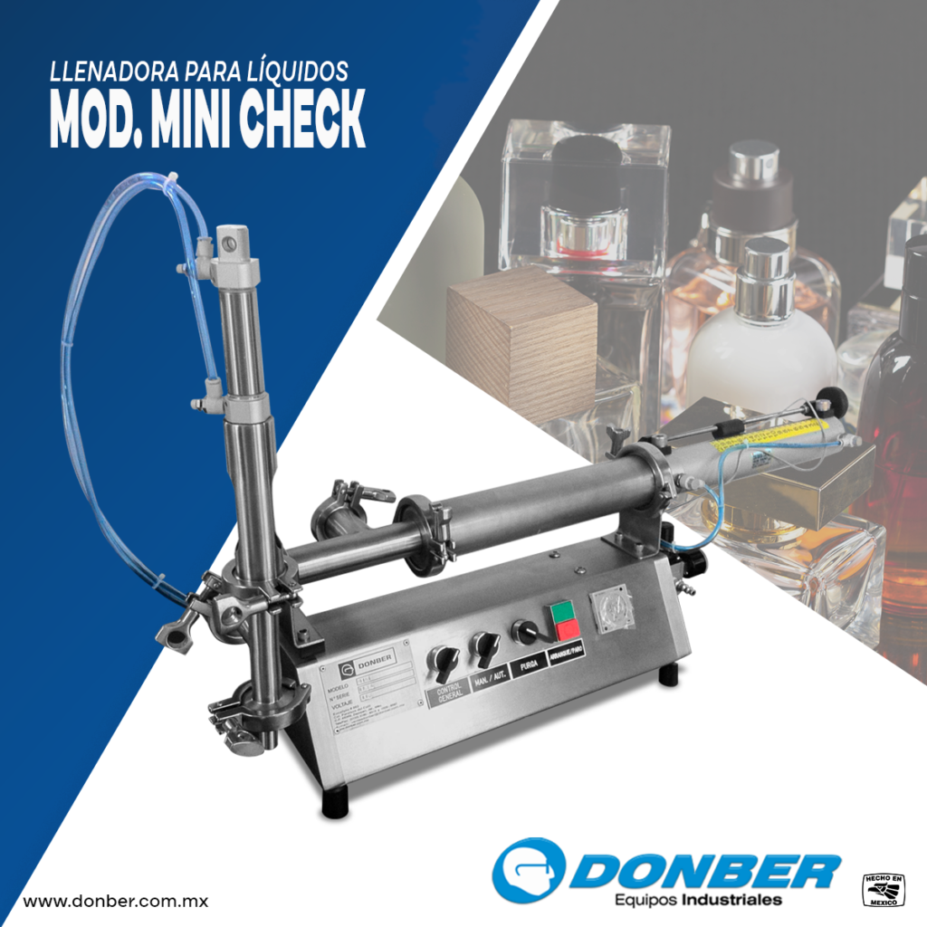 Envasadora mini para productos líquidos modelo Mini Check, Marca Donber