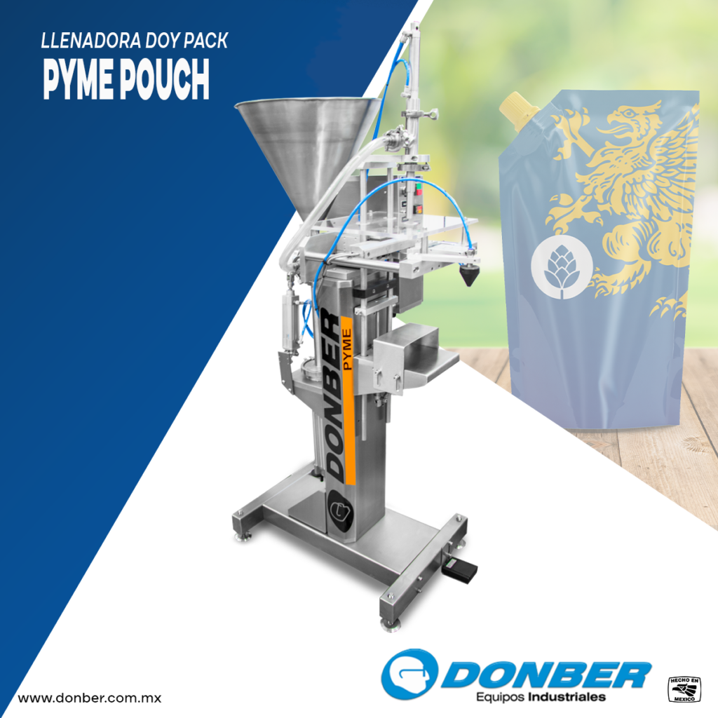 Envasadora para bolsa Pouch, Modelo Pyme Pouch, Marca Donber