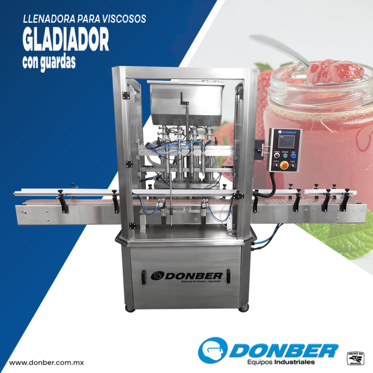 Dosificadora para viscosos, modelo Gladiador de 4 boquillas, Marca Donber