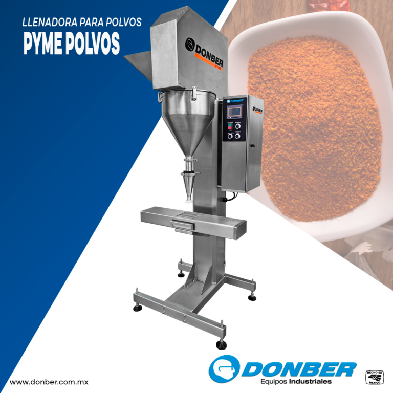 LLENADORA PARA POLVOS MODELO PYME POLVOS, MARCA DONBER EQUIPOS INDUSTRIALES