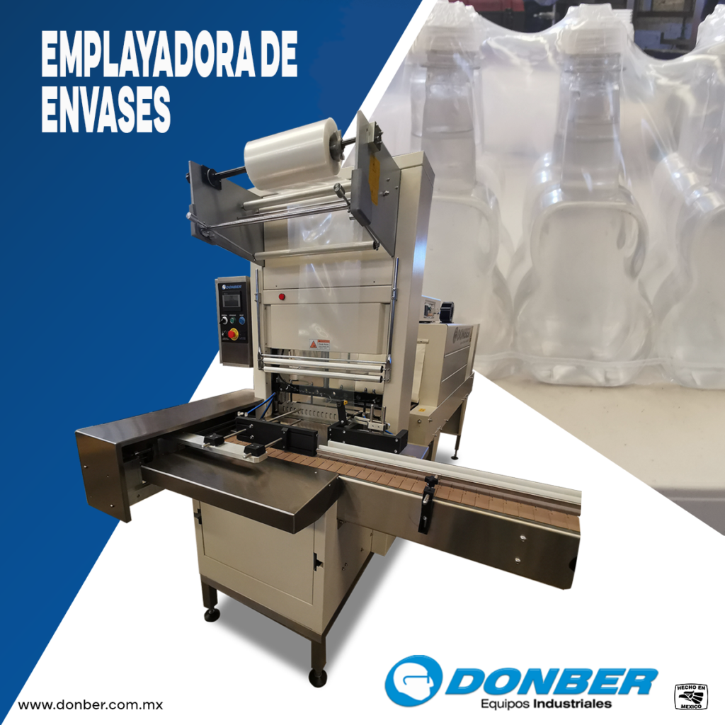 Emplayadora automática de envases, Marca Donber