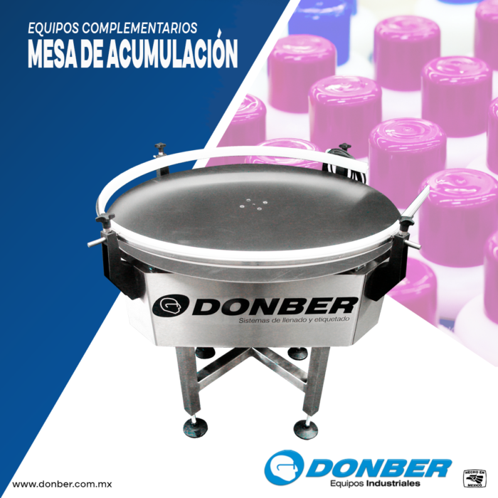mesa de acumulación de envases, Marca Donber