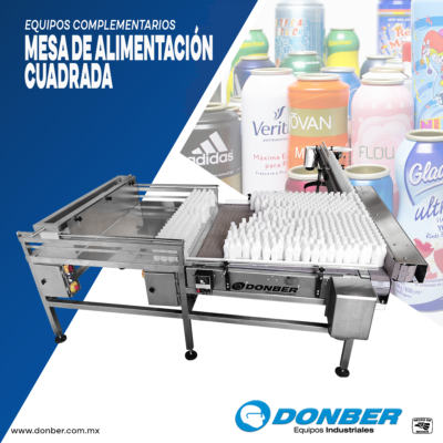 mesa de alimentación cuadrada, Marca Donber