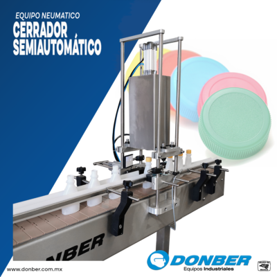 Taponador semiautomático, marca Donber equipos industriales